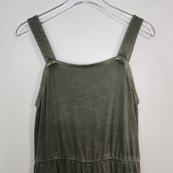 🫒Melrose & Market Kids 100% Cotton Olive Green Jumpsuit, Size 7/8 ~ EUC - Picture 4 of 9